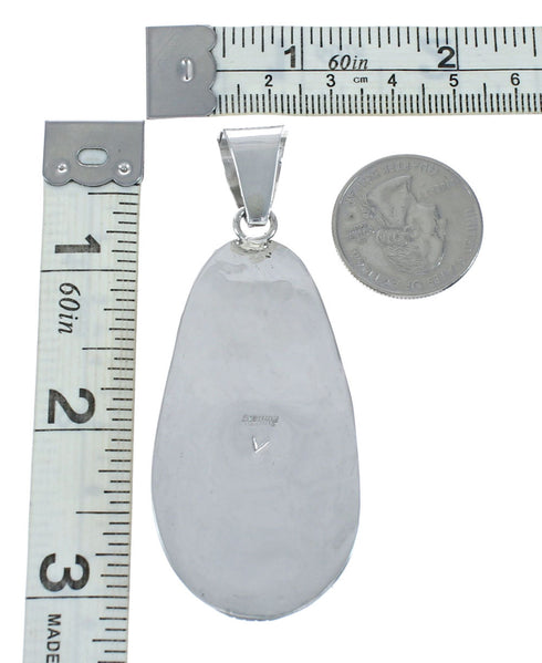 Navajo Native American Turquoise Sterling Silver Pendant NN20064